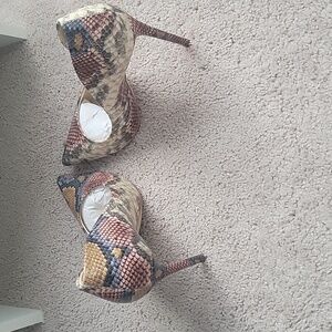 Snake Skin Heels